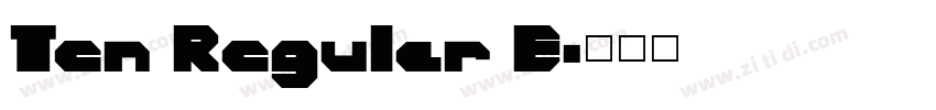 Ten Regular E字体转换